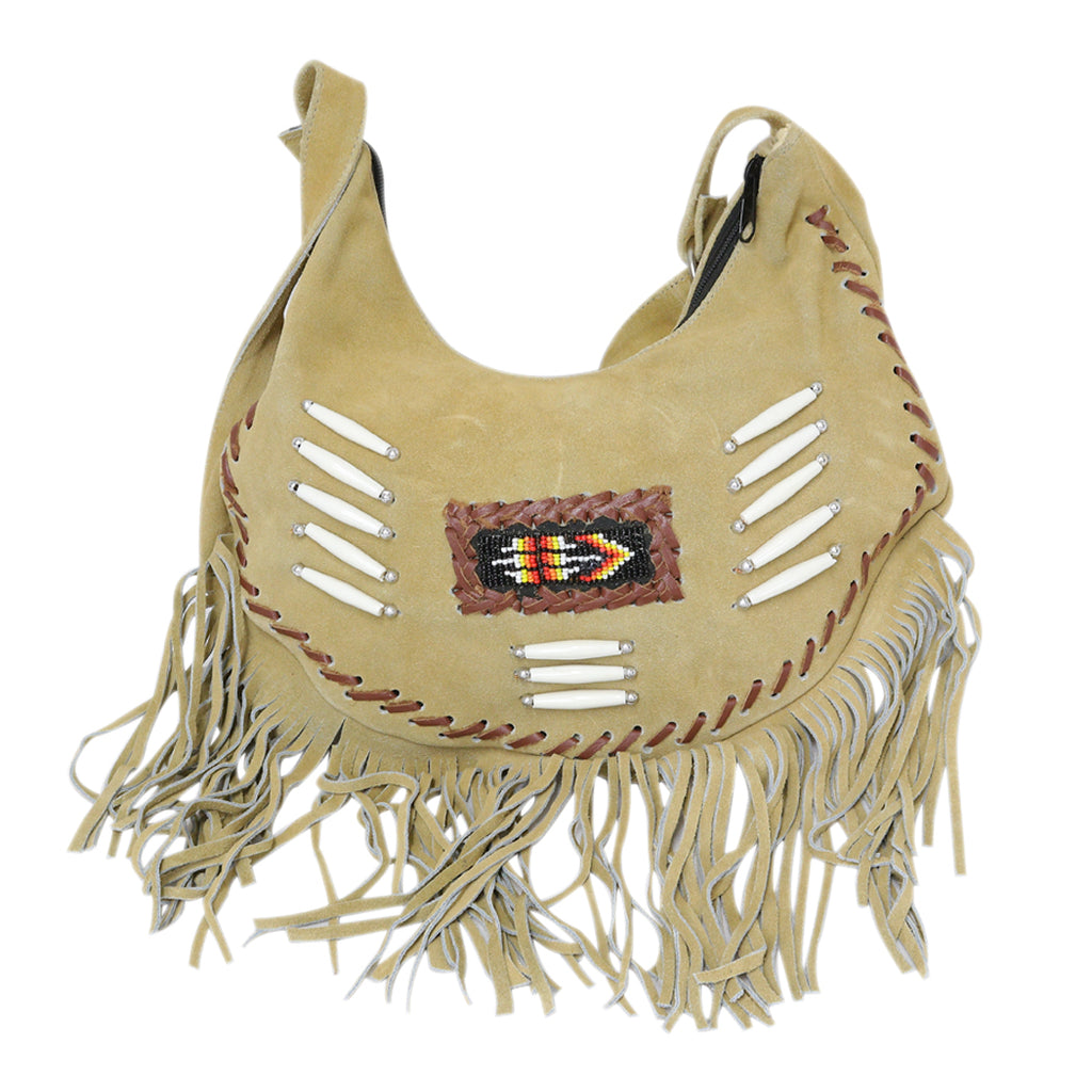 Pure Leather Boho Hand-Bag from Shantiniketan Kolkata, Hand-Carved and  Hand-Painted with Non-Toxic Vegetable Dyes | Exotic India Art